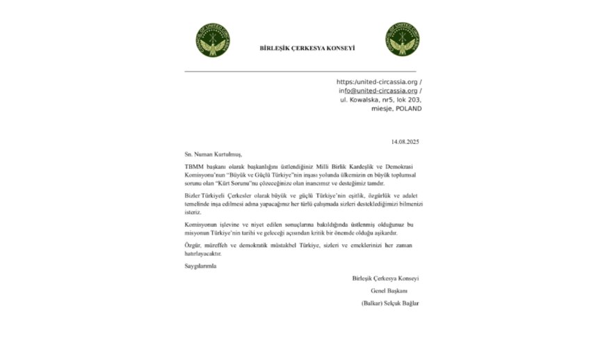 Sayın Numan Kurtulmuş'a Mektup